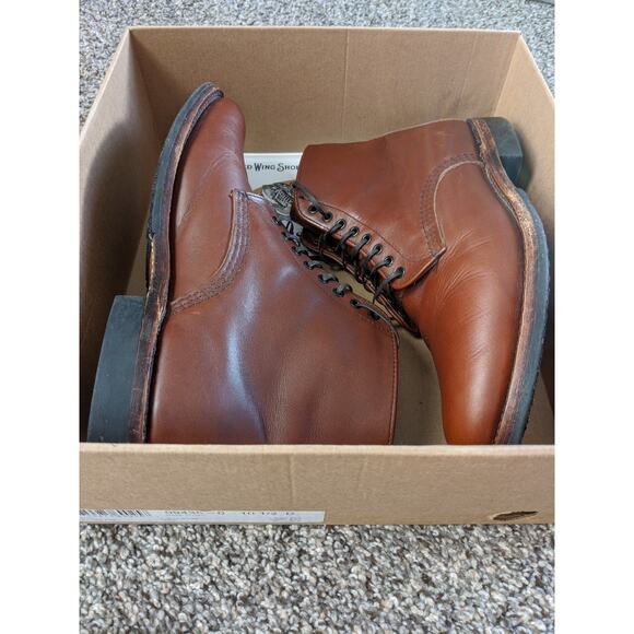Red Wing Heritage 9435 Brown Leather Teak Williston Size 10.5D Dress Boots Rare main image 4